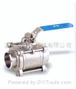 stainless steel 3pc FB ball valve 4