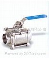 stainless steel 3pc FB ball valve 4