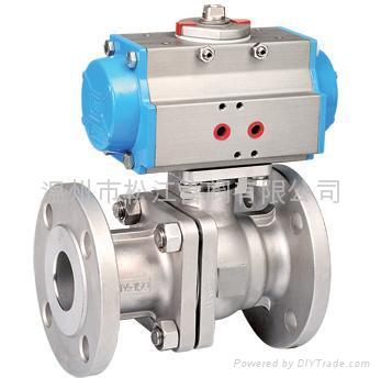 pneumatic flange ball valve