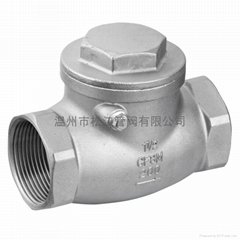 stainless steel check valve with threaded end