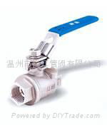 2pc flange ball valve 2