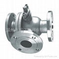 stainless steel flange 3-way ball valve 1