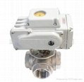 stainless steel flange 3-way ball valve 3