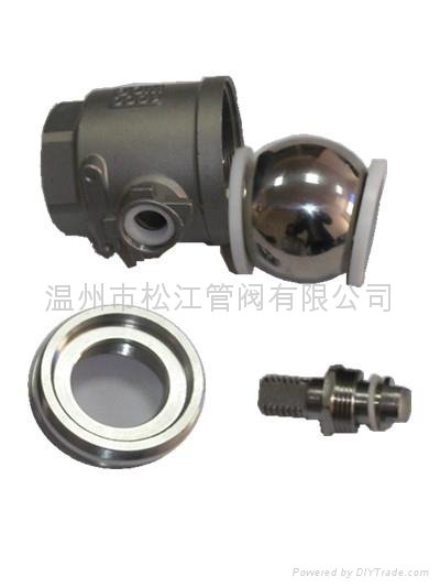 stainless steel 2pc ball valve 1000WOG 2