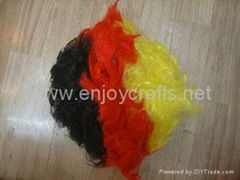 Football fan wig