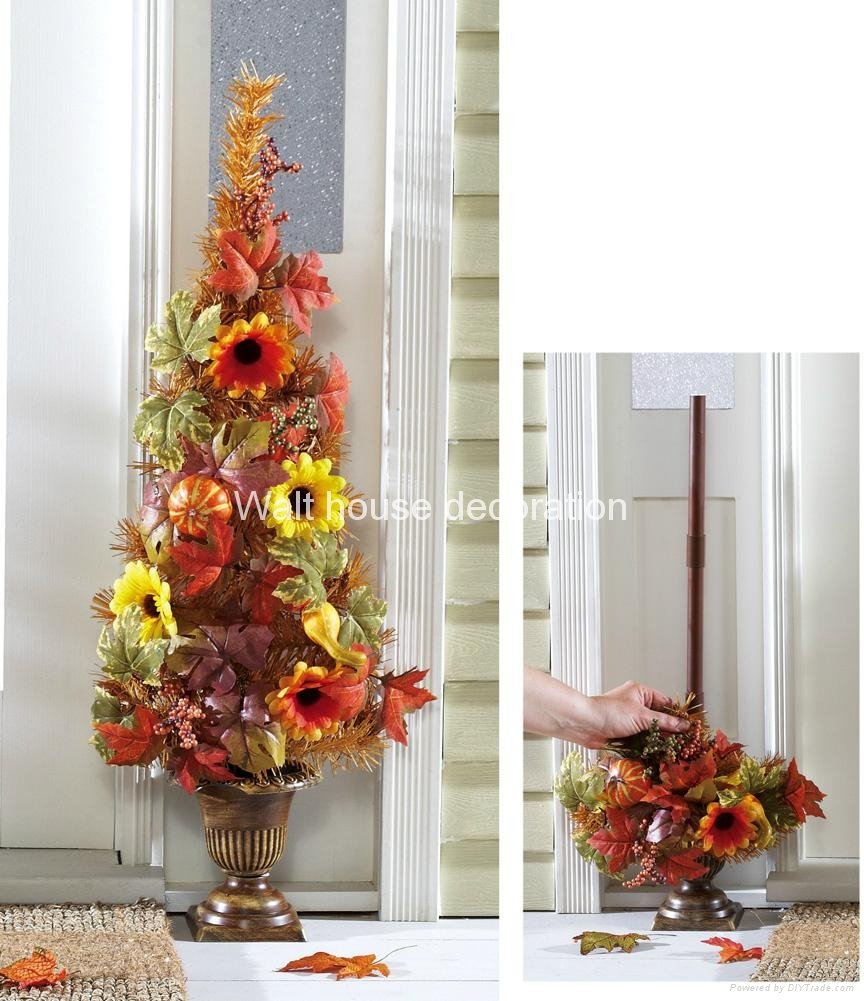 Sunflower Flat-back Harvest floral topiary Tree