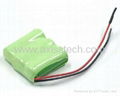 3S1P 3.6V 300mAh NiMH Battery Pack