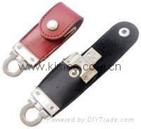 Sell leather USB memory drive customize logo