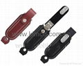 Sell leather USB memory drive customize logo 5