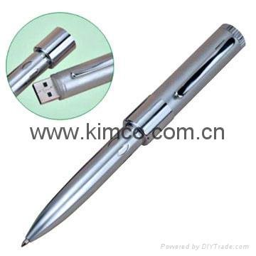 Sell ballpoint laser pointer USB pen memory drive customize logo 3