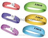 Sell bracelet wristband USB flash drive customize logo 