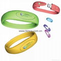 Sell bracelet wristband USB flash drive customize logo  2