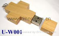 Sell Wooden Bamboo shell USB Flash Drive customize logo 