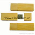 Sell Wooden Bamboo shell USB Flash Drive customize logo  3