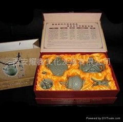 中国特色礼品耀州瓷精品商务套装五件套