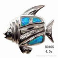 925 sterling silver opal fashion jewelry B039S 2