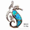 925 sterling silver opal fashion jewelry B039S 3