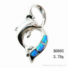 925 sterling silver opal fashion jewelry B1472S