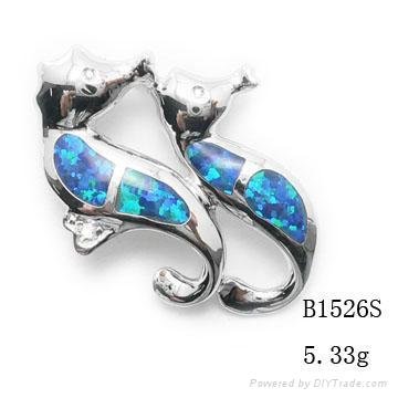 925 sterling silver opal fashion jewelry B1527S 4