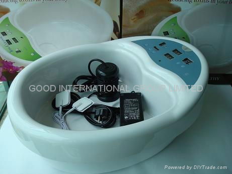 Foot bath basin with massage