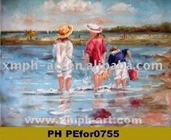 children oil painting