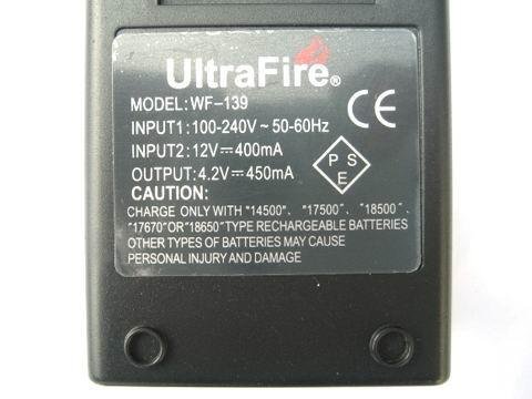 UltraFire WF-139 Rapid Charger for 14500/18500/ 18650/ 17670/17500/RCR123A/16340 5