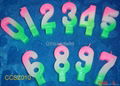 cake number candle, birthday candle, party candle 1