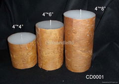 decorative candle, pillar candle, craft candle