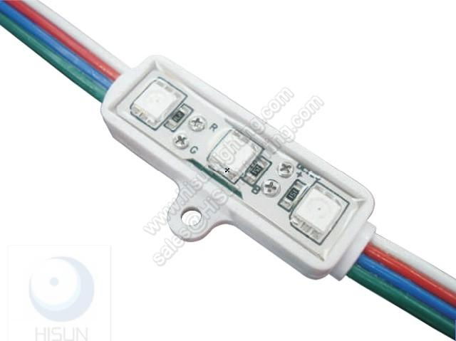 SMD 5050 and 3 LEDs Plastic Housing Multicolor for LED letters 3