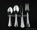 plastic silver cutlery 1