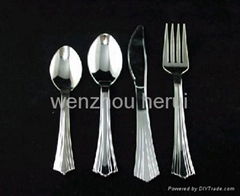 plastic silver cutlery