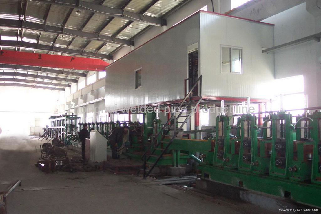 165mm High Frequency longitudinal welded tube mill line