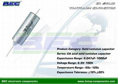 CA Series Axial Solid Tantalum Capacitor