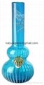 Spring Soft Glass Smoking Bong/Pipe with Stripe from China Factory 2