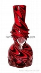Festival Smoking Soft Glass Tabacco Water Bongs/Pipes