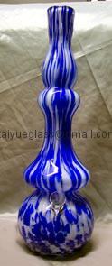 Blue and White Huge Super Genie Glass Water Bong/Pipe