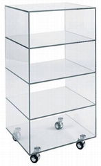 Glass bookcase