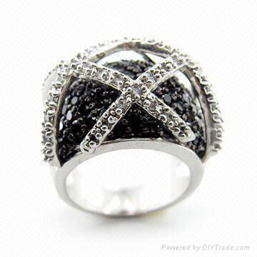 Fashion Sterling Silver Jewelry Ring(R2209-1)