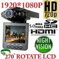 2.5inch 6IR day night HDMI car camera 1