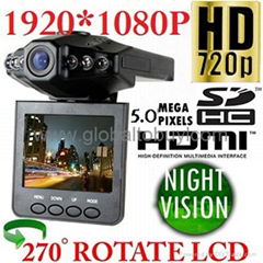 2.5inch 6IR day night HDMI car camera