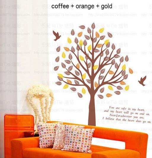Three-color Tree Wall Stickers  3