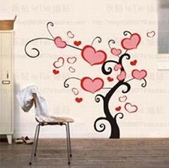 Heart fruit tree seedlings Wall Stickers