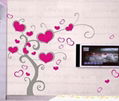 Heart fruit tree seedlings Wall Stickers 2