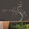 Romantic Flower Wall Stickers 1