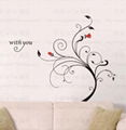 Romantic Flower Wall Stickers 3