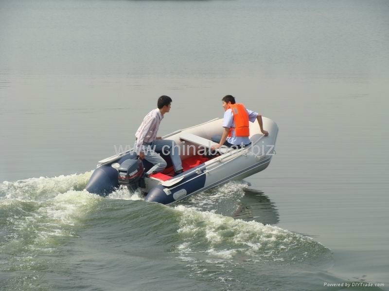 supply 3m aluminum floor inflatable boat 2