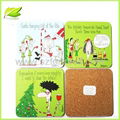   Christmas  MDF Cork Coasters ,cork mat,cork cup 3