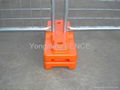 Heavy duty plastic temporary fence feet 3