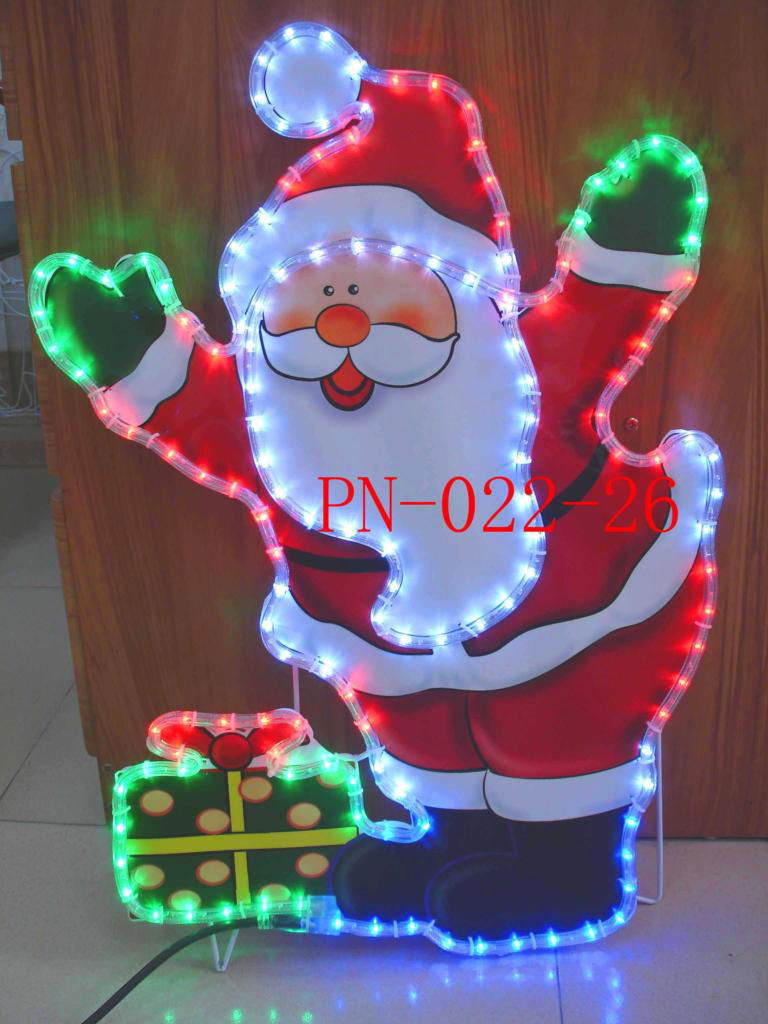 Motif light( Santa Claus+Present )
