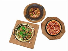 3pcs wood trivet 